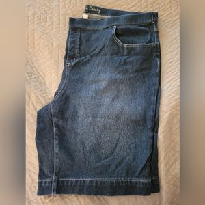Belle By Kim Gravel Flexibelle Pull-On Jean Shorts